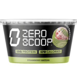 Matcha with Strawberry Topping